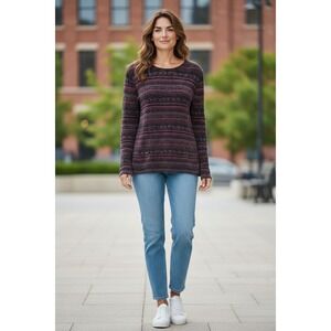 Womens JM Collection By Jennifer Moore. Fun  Sexy‎ Classy  Shirt. Glitters...